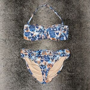 Garnet Hill Ikat Multi Bandeau Bikini 6
